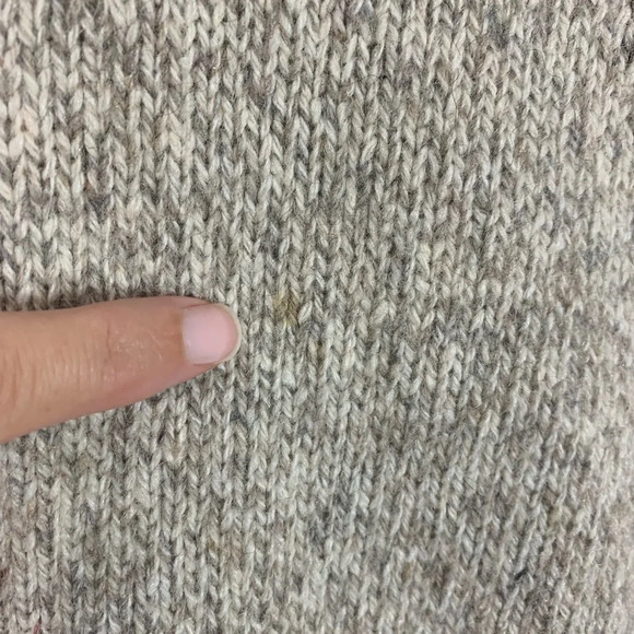 London Fog Oatmeal Wool Shawl Collar Sweater Vintage Knit Pullover Men Small USA - Picture 8 of 12